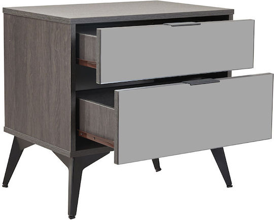 Комод Specchio Дървен Черен 58x39x55см