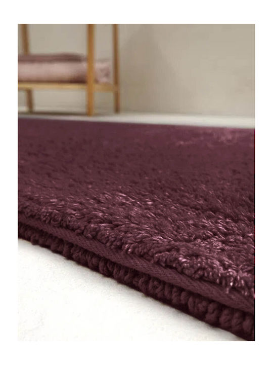 Fieldcrest Bath Mat Cotton Ultra Soft Bordeaux 40x60cm