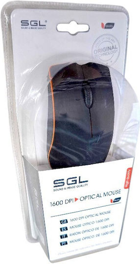 SGL K207 Ενσύρματο Ποντίκι Μαύρο