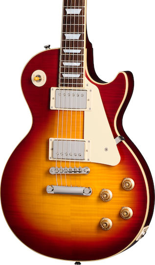 Gibson 1959 Lp Електрическа Китара Единичен Разрез Burst с Калъф
