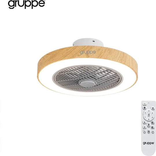Gruppe CMBF-FS6008 Geschlossener Typ (Deckenleuchte) 50cm mit Leuchte Light Wood