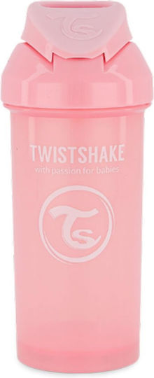 Twistshake Παιδικό Ποτηράκι από Σιλικόνη Ροζ 360ml για 6m+