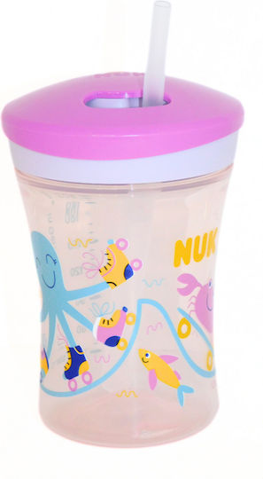 Nuk Baby Cup Action Cup made of Plastic Pink Octopus 230ml for 12m+m+