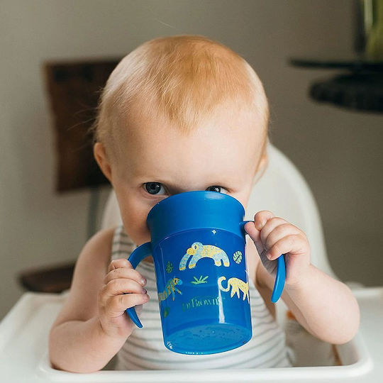 Dr. Brown's Baby Cup made of Plastic Blue 200ml for 6m+m+
