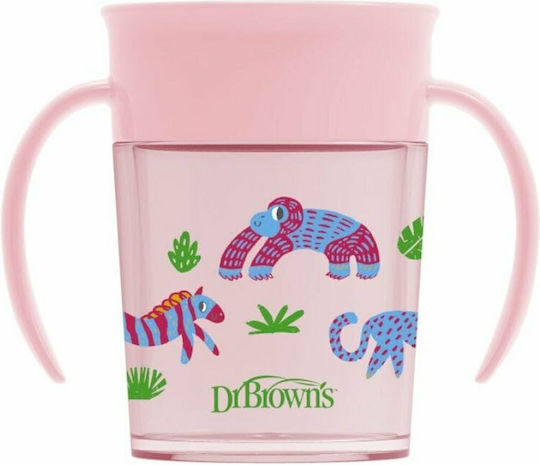 Dr. Brown's Baby Cup made of Plastic Pink 200ml for 6m+m+