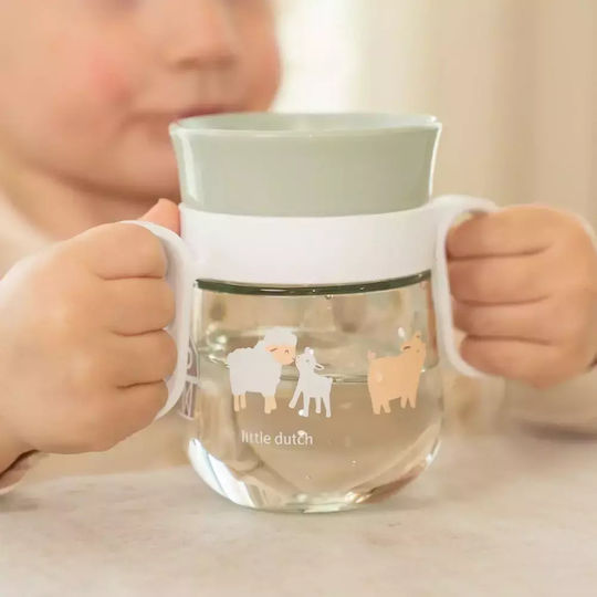Little Dutch Baby Cup Little Farm made of Plastic Green Little Farm 200ml