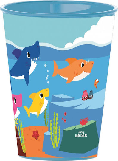 Stor Baby Cup Baby Shark made of Plastic Blue 260ml 13507