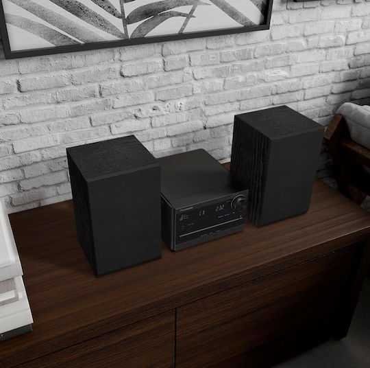 Panasonic Аудиосистема 2 SC-PM270EG-K 20W с Цифрови медии Player, WiFi и Bluetooth Сребрист