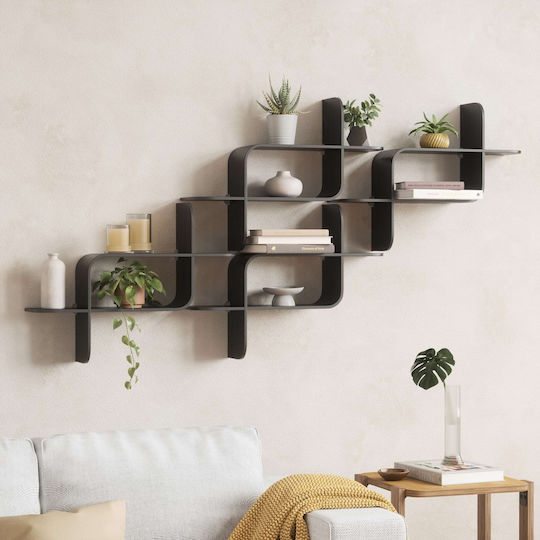 Raft Montaj Negru 62x15x47cm