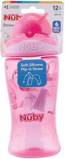 Nuby Baby Cup made of Plastic Pink 360ml for 12m+m+