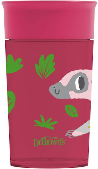 Dr. Brown's Baby Cup Cheers 360° made of Plastic Fuchsia 300ml for 9m+m+