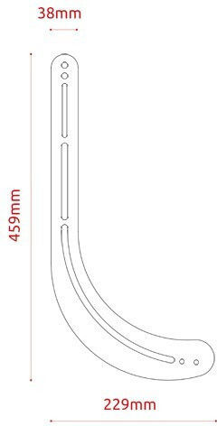 Jollyline Βάσεις Ηχείων Τοίχου Jl41763 (Σετ 2 Τεμαχίων) σε Μαύρο Χρώμα