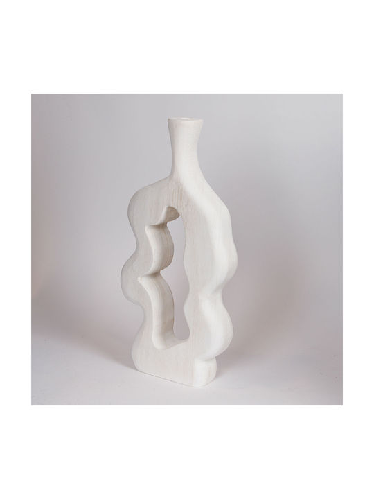 Decorative Vase White 21x6x45cm