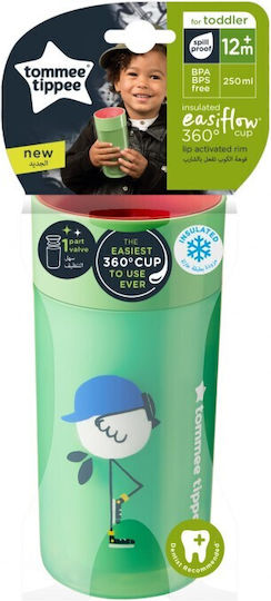 Tommee Tippee Baby Cup Easy Flow made of Plastic Green 250ml for 12m+m+