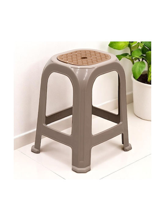 Gartenhocker aus Polypropylen Desia Weiß 35x35x45cm