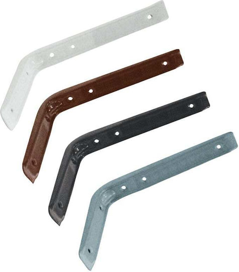 ERGOhome Heavy-Duty Metallic Corner Shelf Black 125x150mm 580103.0002