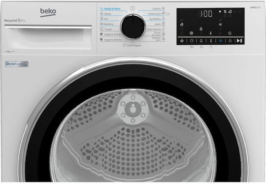 Beko B5T69233 Στεγνωτήριο 9kg με Αντλία Θερμότητας