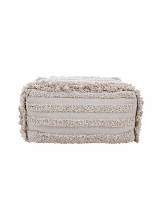 Bean Bag Chair Stool Canals Air Natural Cream 54x54x27cm