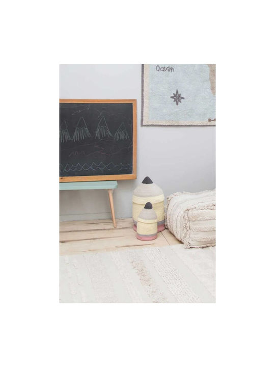 Bean Bag Chair Stool Canals Air Natural Cream 54x54x27cm