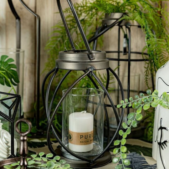 Metallic Industrial Lantern D25 H27cm