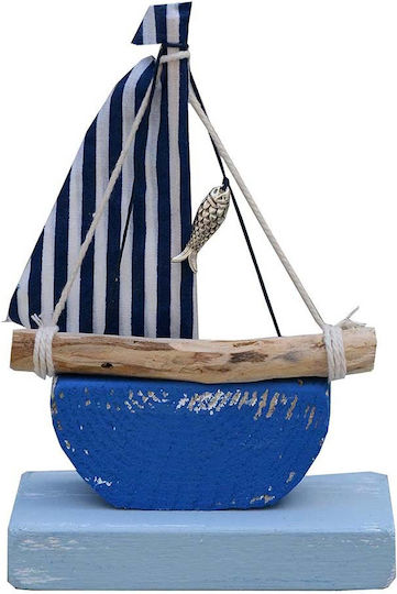 Kapadakis Wood Art Декоративна лодка Дърво 5x11x6см 1бр