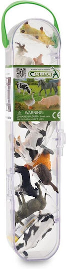 Collecta Case with Mini Farm Animals for Ages 3+ (Miscellaneous Designs)