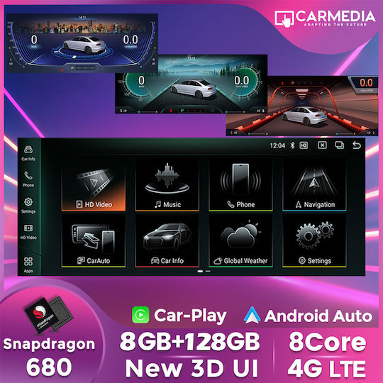 Carmedia Ηχοσύστημα Αυτοκινήτου για Mercedes-Benz CLA Class / GLA 2015 (Bluetooth/USB/WiFi/GPS/Apple-Carplay/Android-Auto) με Οθόνη Αφής 12.5"