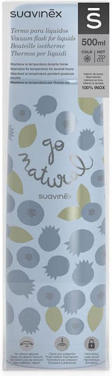 Suavinex Natural Blueberry Baby Liquid Thermos Stainless Steel 500ml