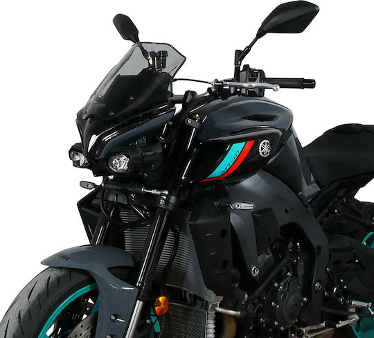 MRA Motorcycle Windshield & Windscreen Tinted Visor for Yamaha MT-10 4025066174508.SMOKE