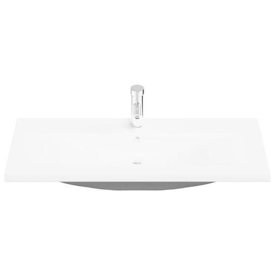 vidaXL Blat cu Lavoar Black Oak