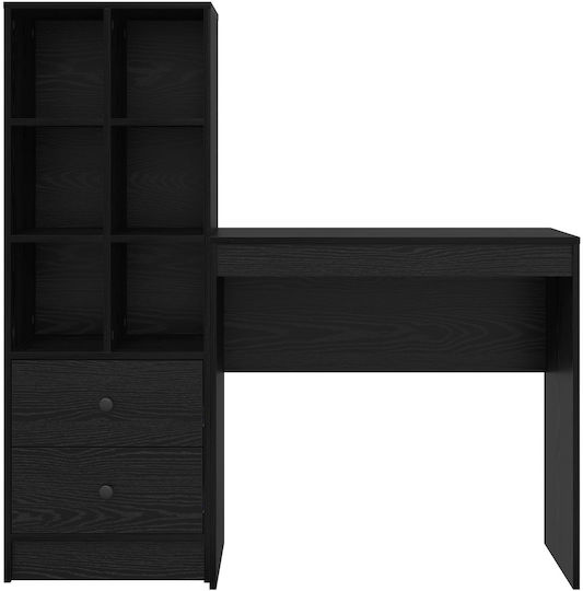 Kinderschreibtisch mit Bibliothek Black Oak 80x40x76cm