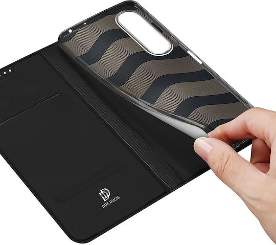 Dux Ducis Skin Pro Umschlag Rückseite Silikon Schwarz (Xperia 1 VII)