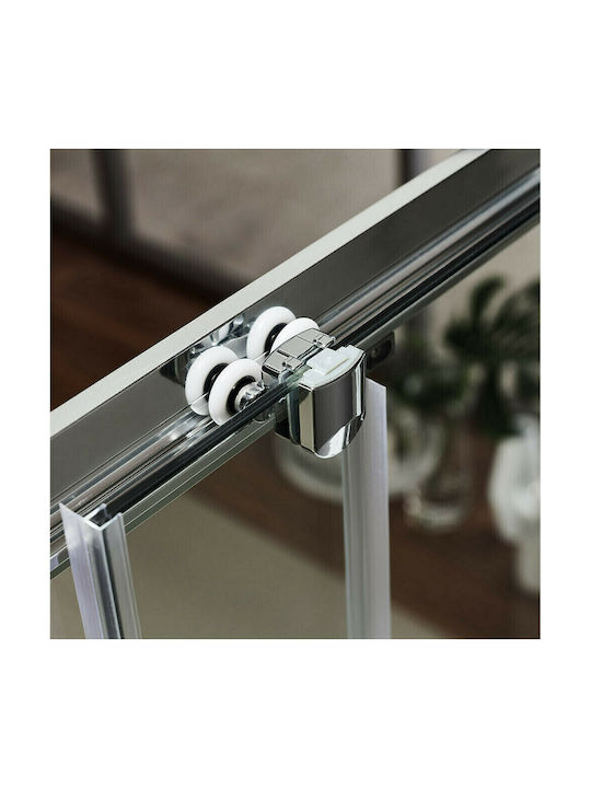 Καμπίνα Ντουζιέρας Συρόμενη Πόρτα Axis Slider 174-177x185cm Clean Glass Chrome