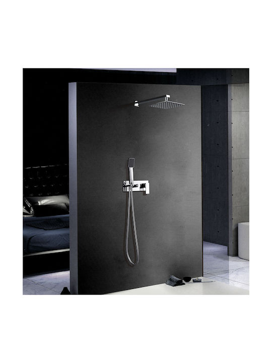 Excel Loretta Built-In Set 2 Exits Mixer Hand Shower & Wall Shower Head