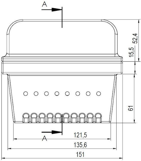 Чугунена Камера на Горелката за Пелети Eco Spar Orion 151x125mm