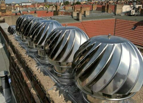 Rotary Type Chimney Crown Inox Chimney Pipe Φ100mm