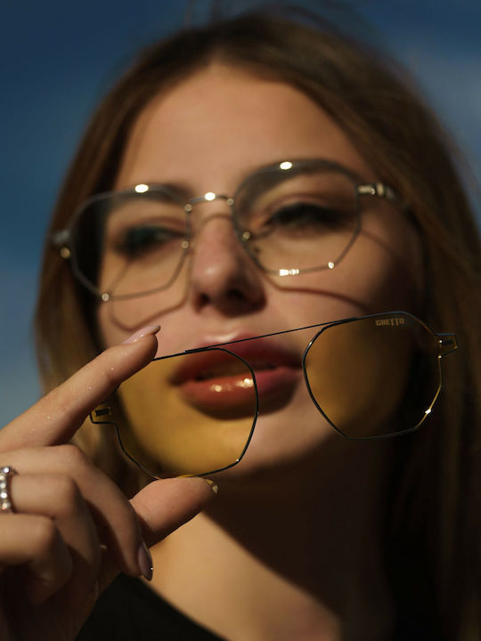Silver Star Unisex Γυαλιά Ηλίου με Ασημί Σκελετό και Ασημί Polarized Καθρέφτη Φακό K39077Y