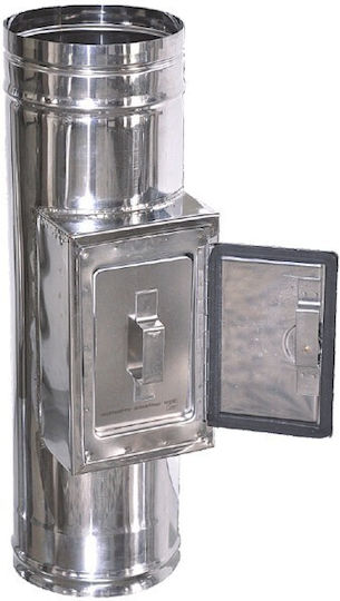 Technometal Θυρίδα Καθαρισμού Καμινάδας Μονού Τοιχώματος Φ 200 Πάχος Χάλυβα 0.40 Mm