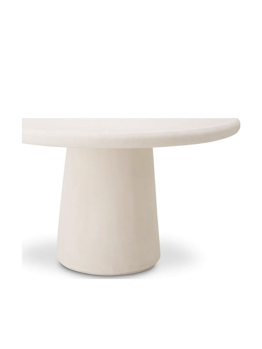 Masă Cleon Pentru Exterior Rășină-Beton Dimensiune Φ130x75cm Eichholtz