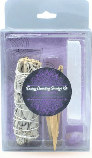 Energy Cleansing Smudge Kit Palo Santo Sage Amethyst & Selenite
