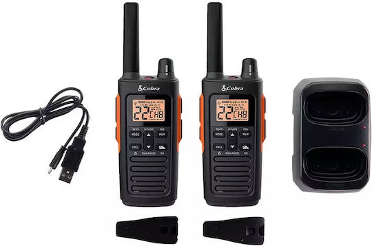 Cobra RX680 Walkie Talkie με Μονόχρωμη Οθόνη Σετ 2τμχ