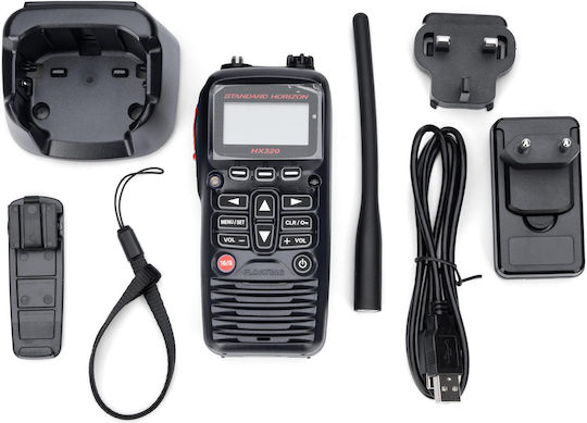 Standard Horizon HX320 Ασύρματος Πομποδέκτης VHF Marine 6W με Μονόχρωμη Οθόνη