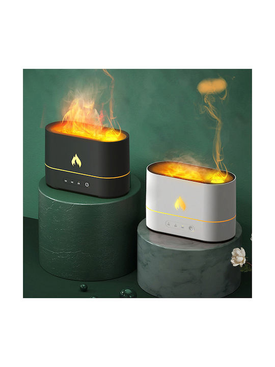 Aromatherapy Device Flame Aroma Diffuser Humidifier White