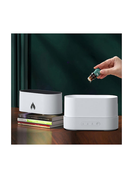 Aromatherapy Device Flame Aroma Diffuser Humidifier White