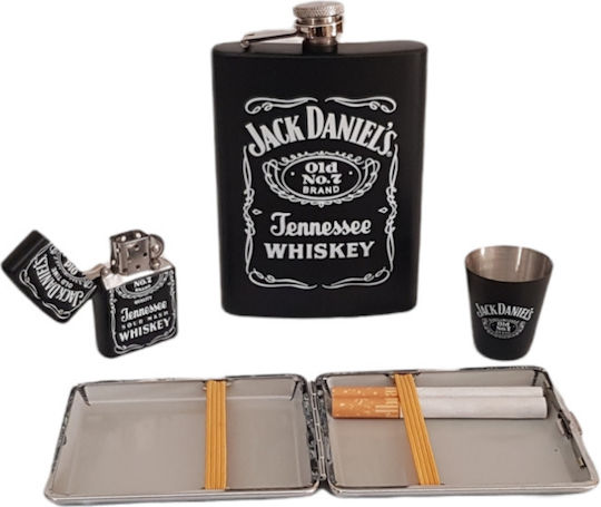 Set Flask Jack Daniel's Oțel Inoxidabil 8oz