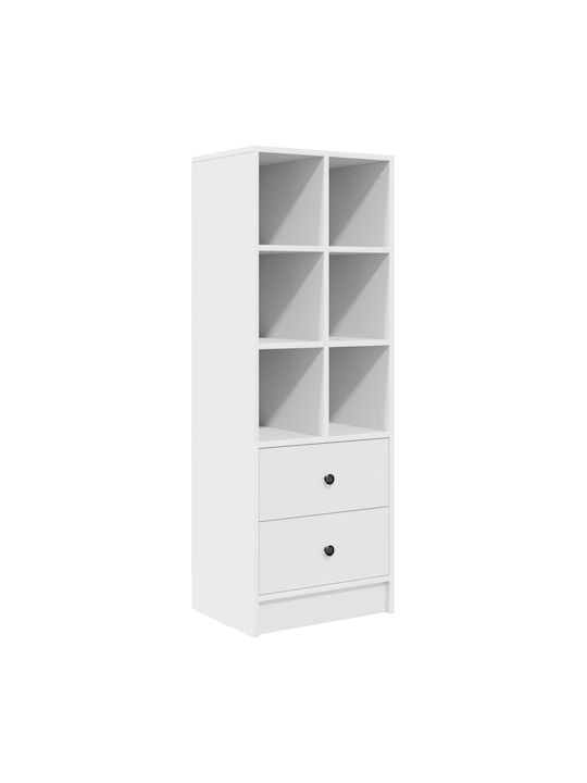 Birou pentru copii cu Bibliotecă Alb 100x40x76cm