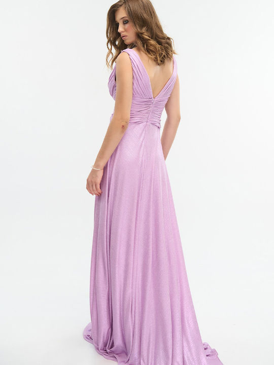 Summer Maxi Dress for Wedding / Baptism Lilac