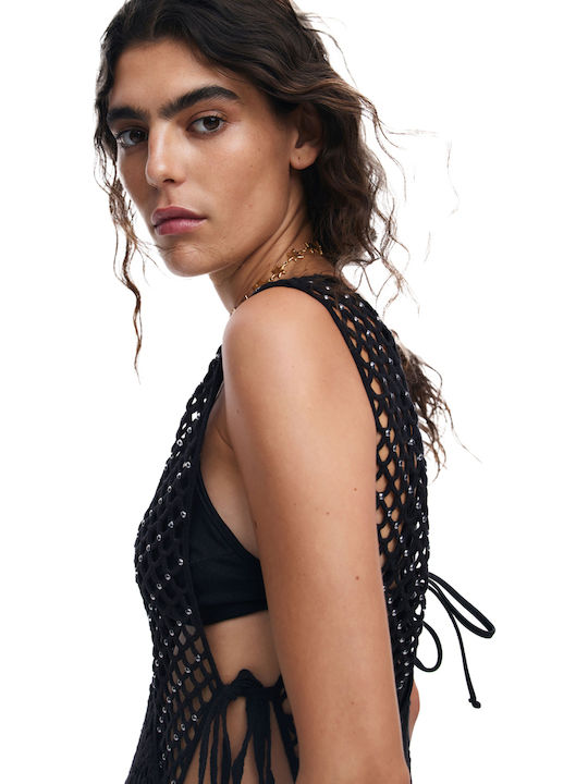 Desigual Women's Maxi Dress Beachwear Black