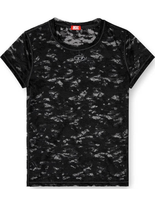 Damen Bluse Kurzärmelig Black