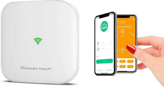 Powertech Autonom Fără fir Sistem de Alarmă cu Detector de Mișcare , Senzor de Ușă , Sirenă , 2 Telecomenzi și Centru